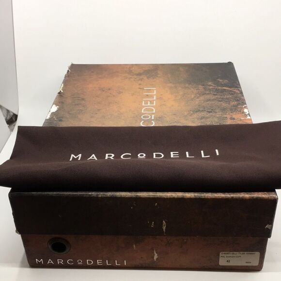 Marco Delli Tyler Ankle Boots mahogany suede and British tan leather Sz EU 42 M9 main image 8